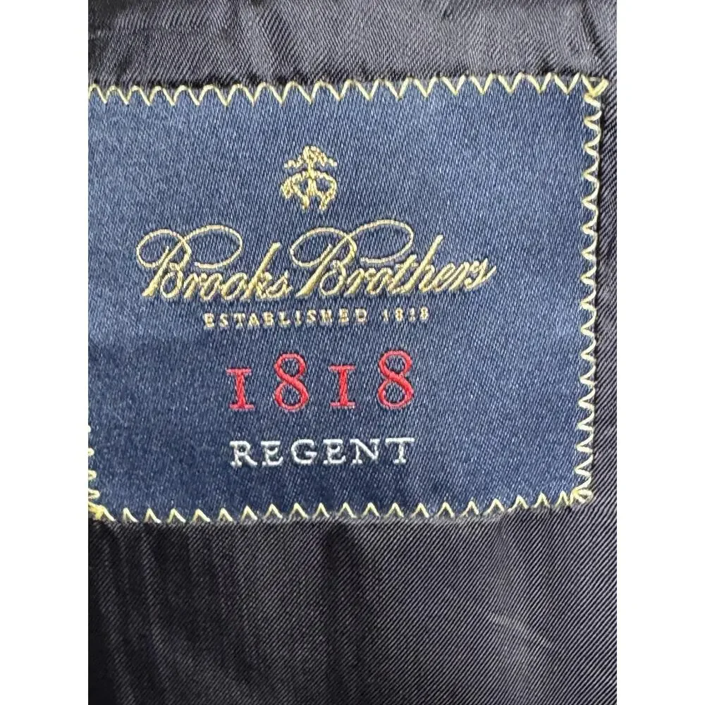 Brooks Brothers Blazer Men 36S Blue 1818 Regent Wool Suit Jacket Made Italy Coat